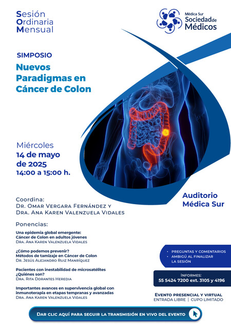Sesin Ordinaria Mensual: Nuevos Paradigmas en Cncer de Colon